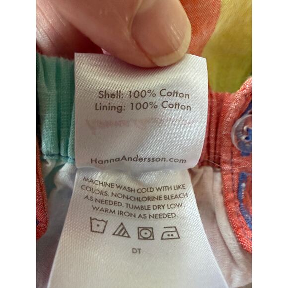 Hanna Andersson Rainbow Stripe Bubble Romper 0–3M Organic Cotton - Picture 4 of 5